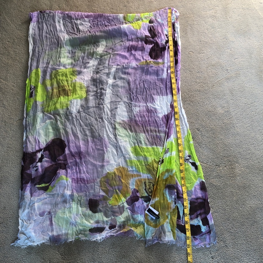 Cynthia Rowley Green, Purple, Gray Scarf - Picture 4 of 5
